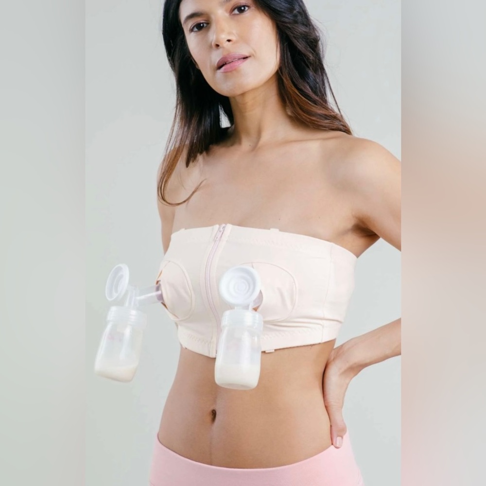 Simple Wishes Adjustable Hands Free Pumping Bra Pink Size XS-L